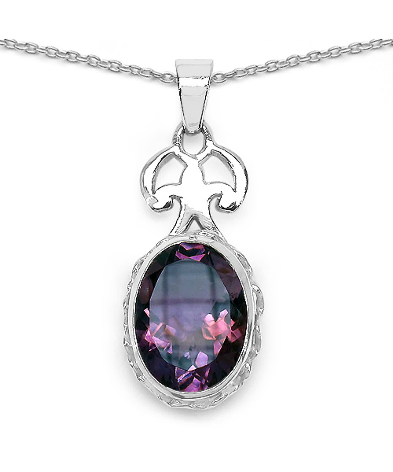 26.60ctw Natural Amethyst Rhodium Plated 925 Sterling Silver Jewelry Set View 3