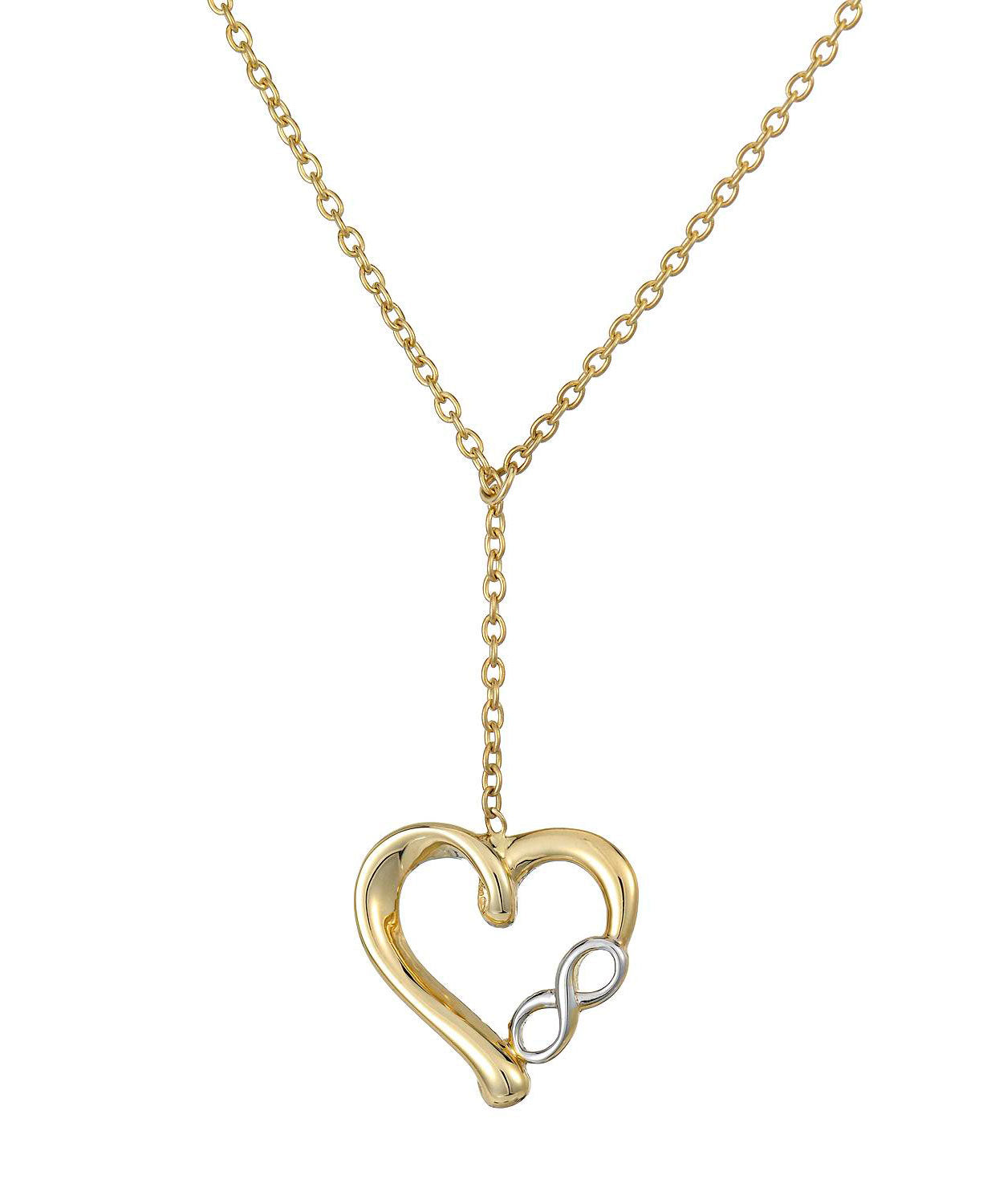 Love Story Collection 14k Gold Heart Necklace - Made in Italy View 1