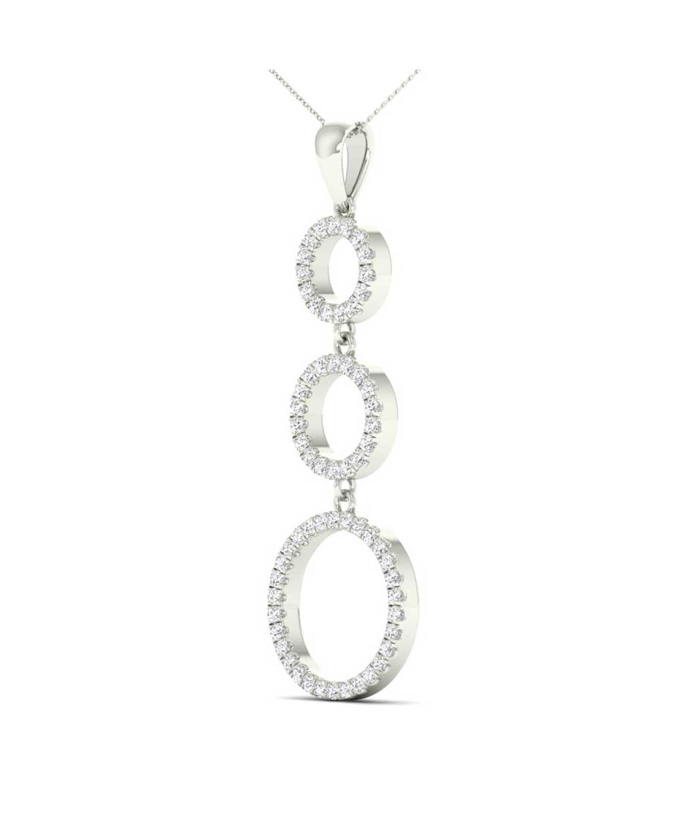 0.24 ctw Diamond 14k Gold Dainty Pendant With Chain View 2