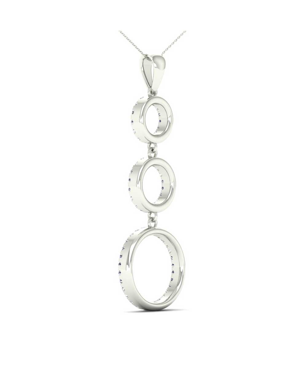 0.24 ctw Diamond 14k Gold Dainty Pendant With Chain View 3