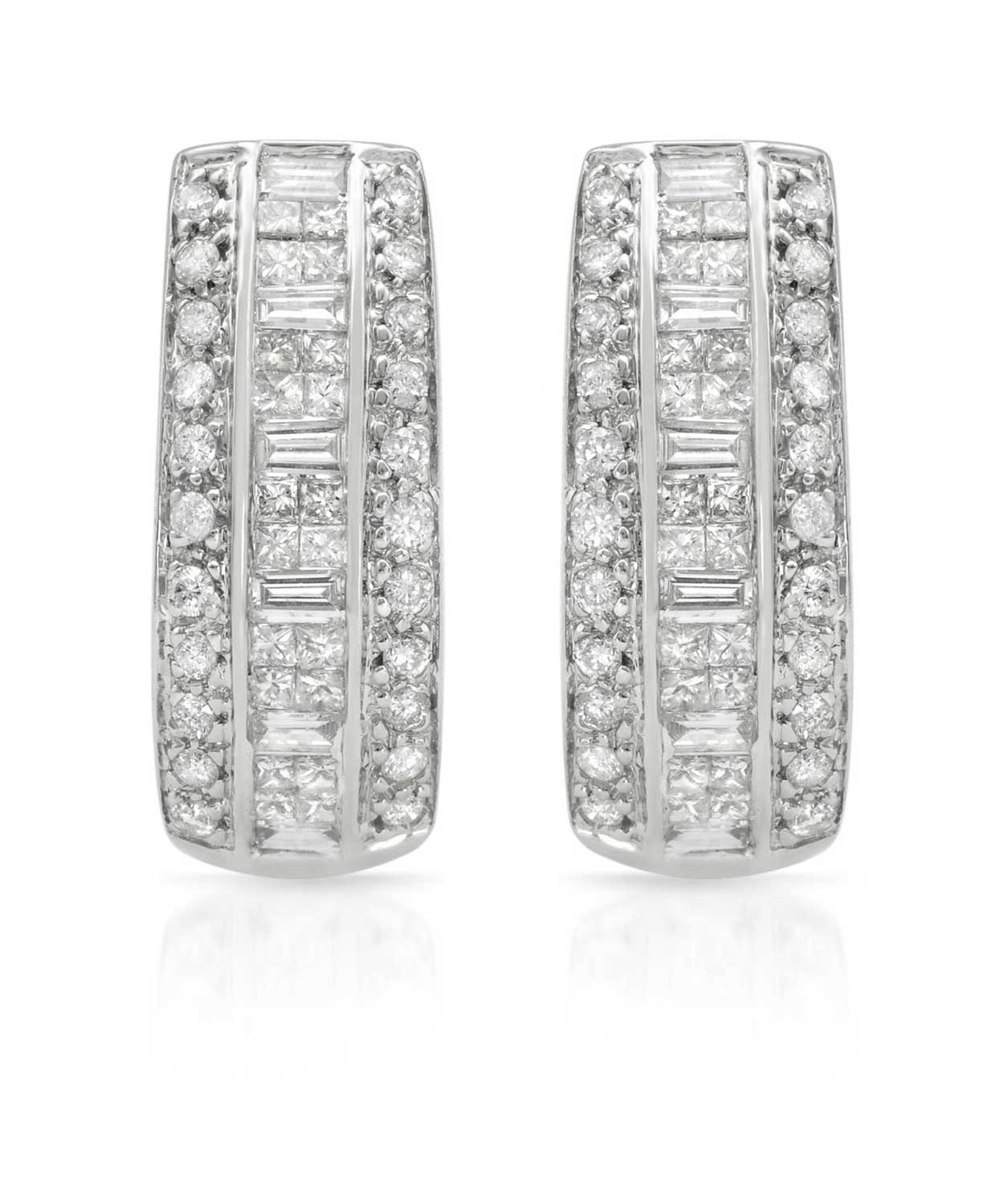 1.52 ctw Diamonds 14k White Gold Fashion Earrings View 1