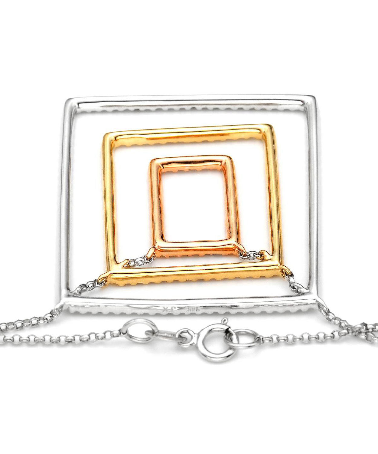 0.61 ctw Diamond 14k Gold Modern Necklace View 2