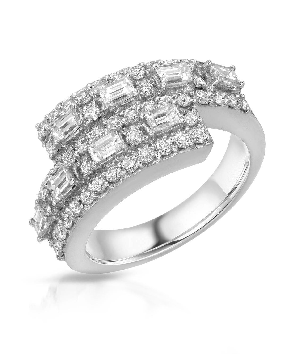 Signature Collection 1.76 ctw Diamond 18k White Gold Right Hand Ring View 1