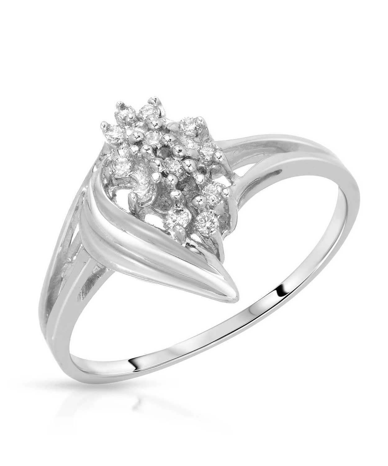 Diamond 14k Gold Elegant Right Hand Ring View 1