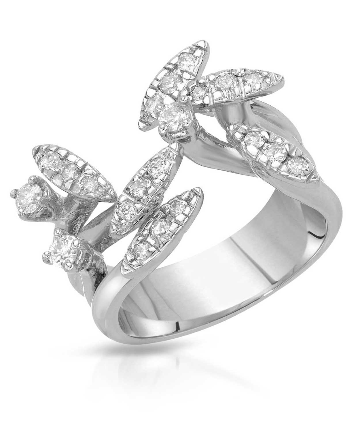 0.51 ctw Diamond 18k Gold Contemporary Right Hand Ring View 1