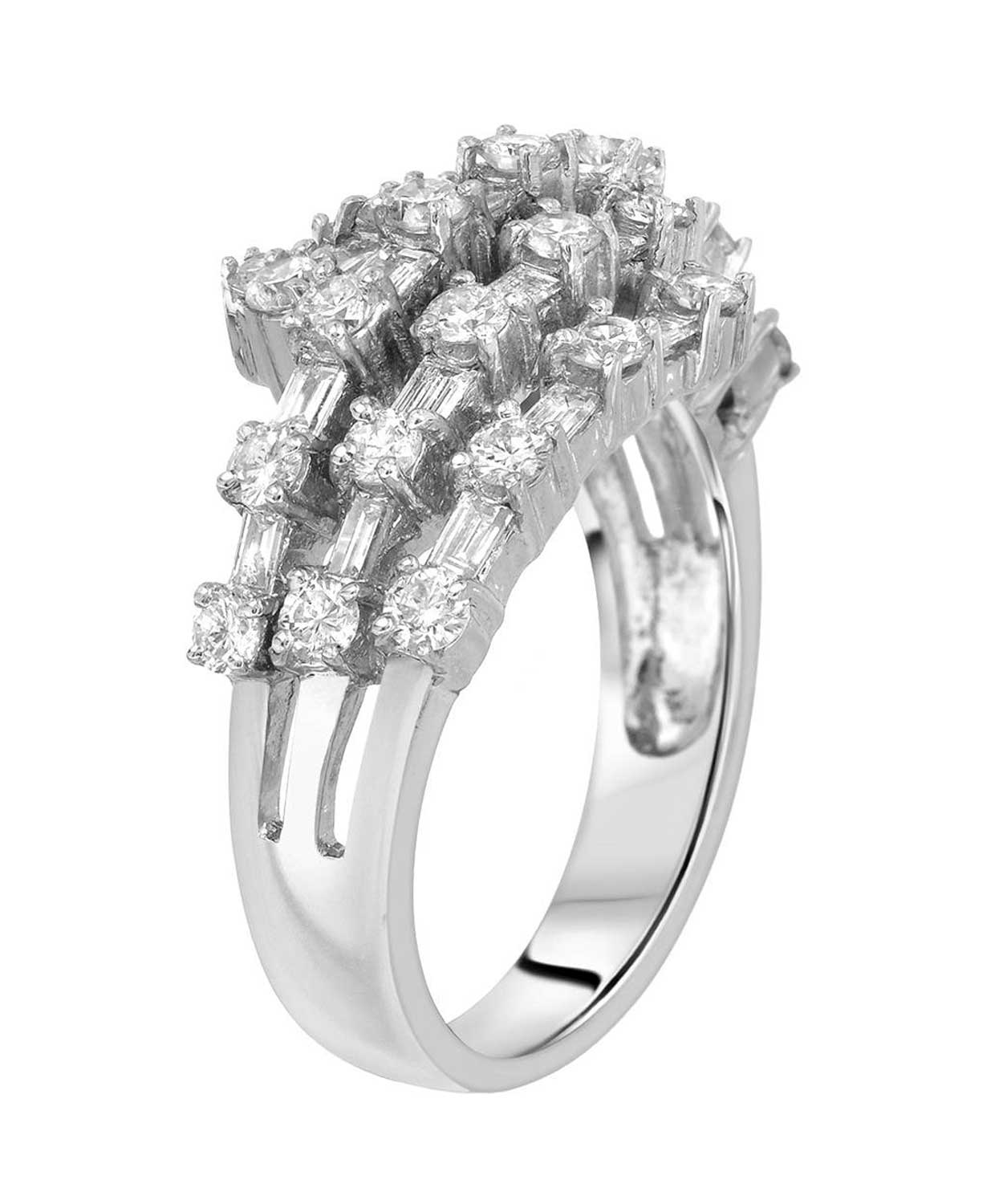 Signature Collection 1.50 ctw Diamond 18k White Gold Right Hand Ring View 2