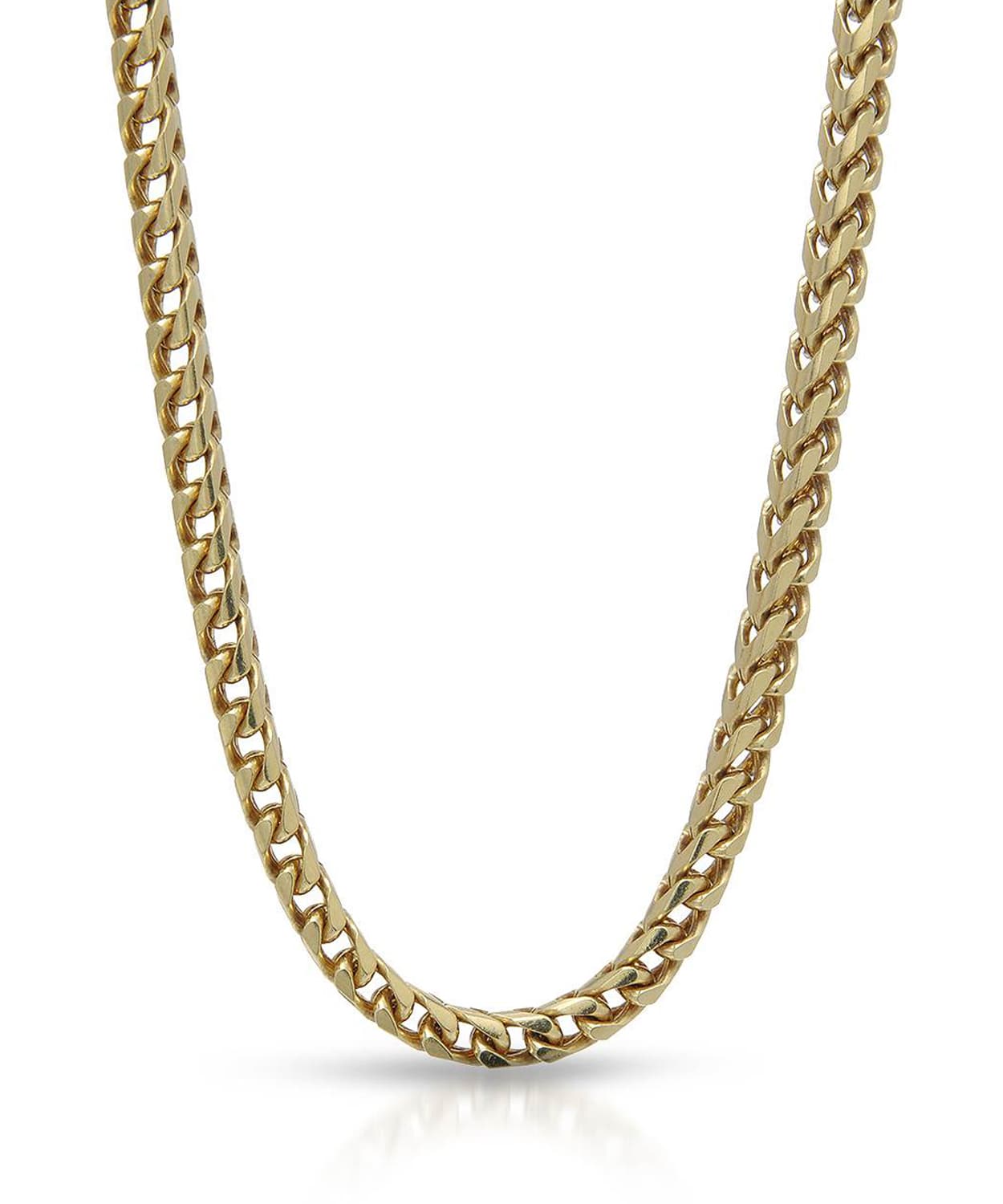 Dapper Man Collection 3.0mm 14k Solid Yellow Gold Franco Chain View 1