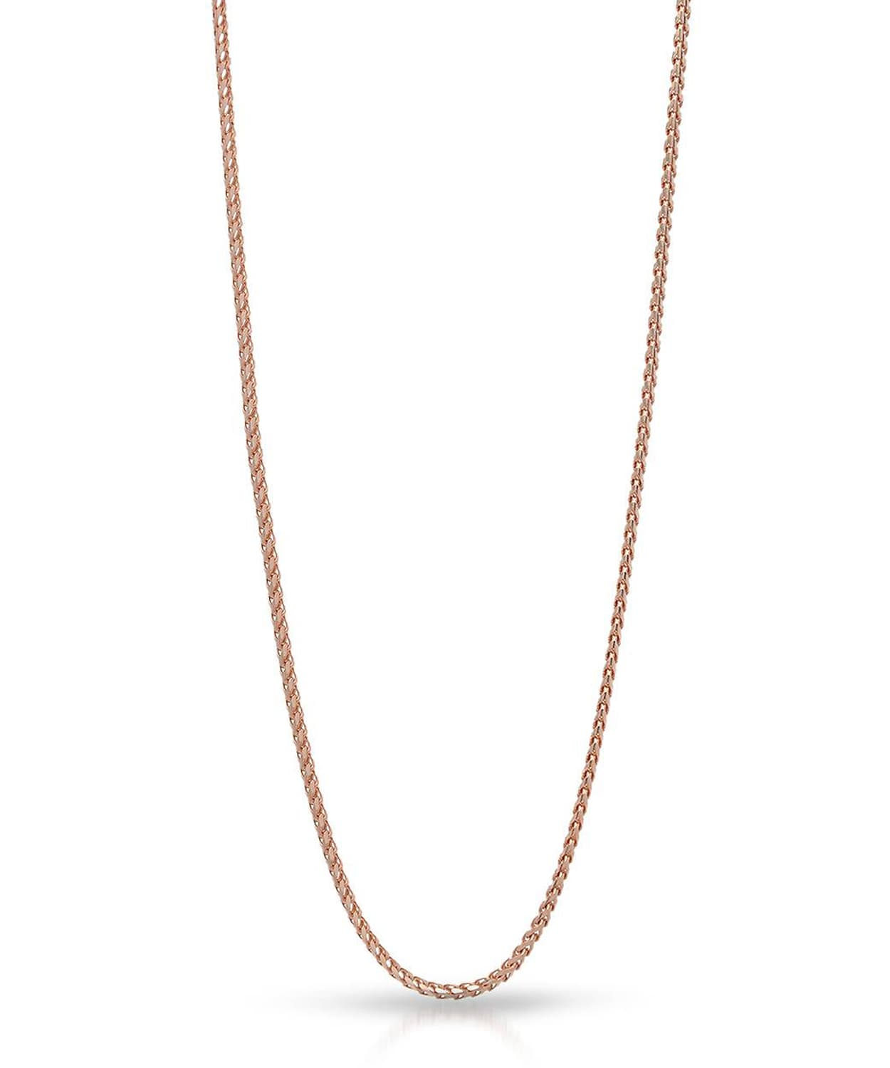 1.1mm 14k Rose Gold Dainty Franco Chain View 1