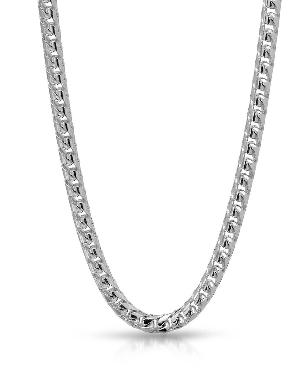 Dapper Man Collection 3.6mm 14k Solid White Gold Franco Chain View 1