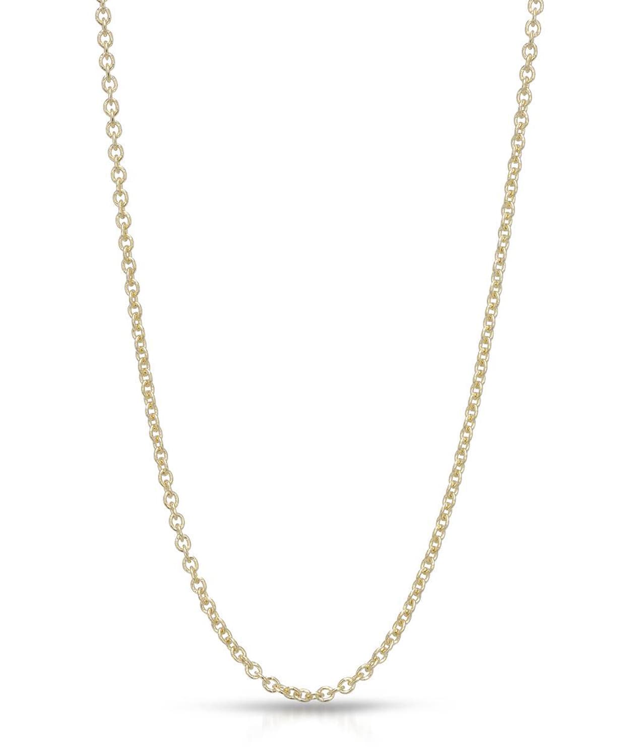 1.2mm 14k Yellow Gold Rolo Chain View 1