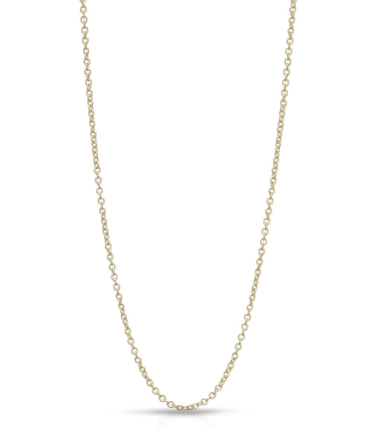 1mm 14k Yellow Gold Rolo Chain View 1