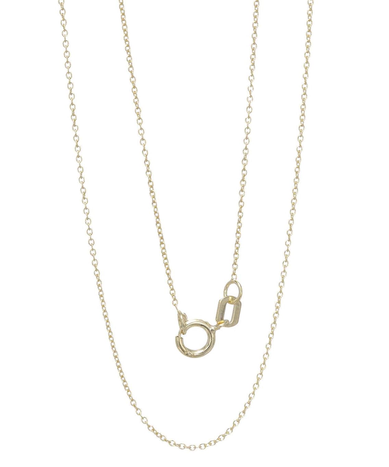 0.85mm 14k Yellow Gold Rolo Chain View 2