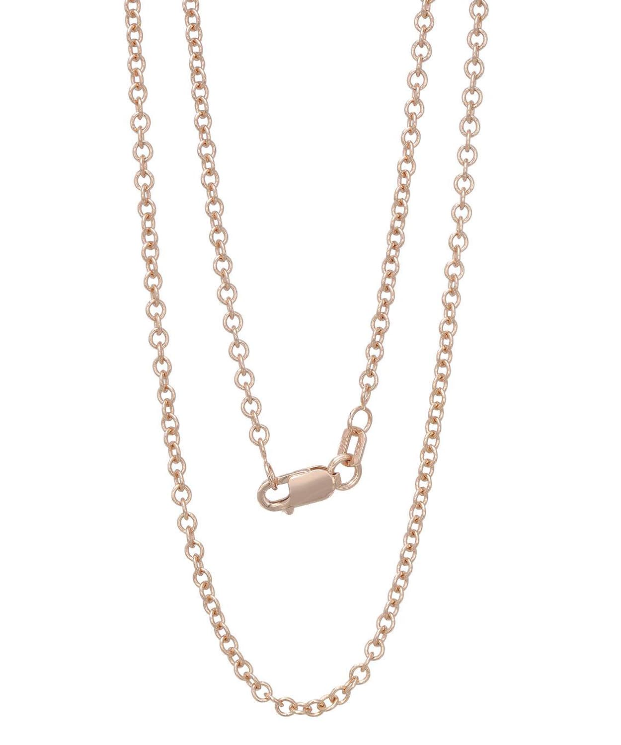 ESEMCO 2.1mm 14K Rose Gold Rolo Chain View 2