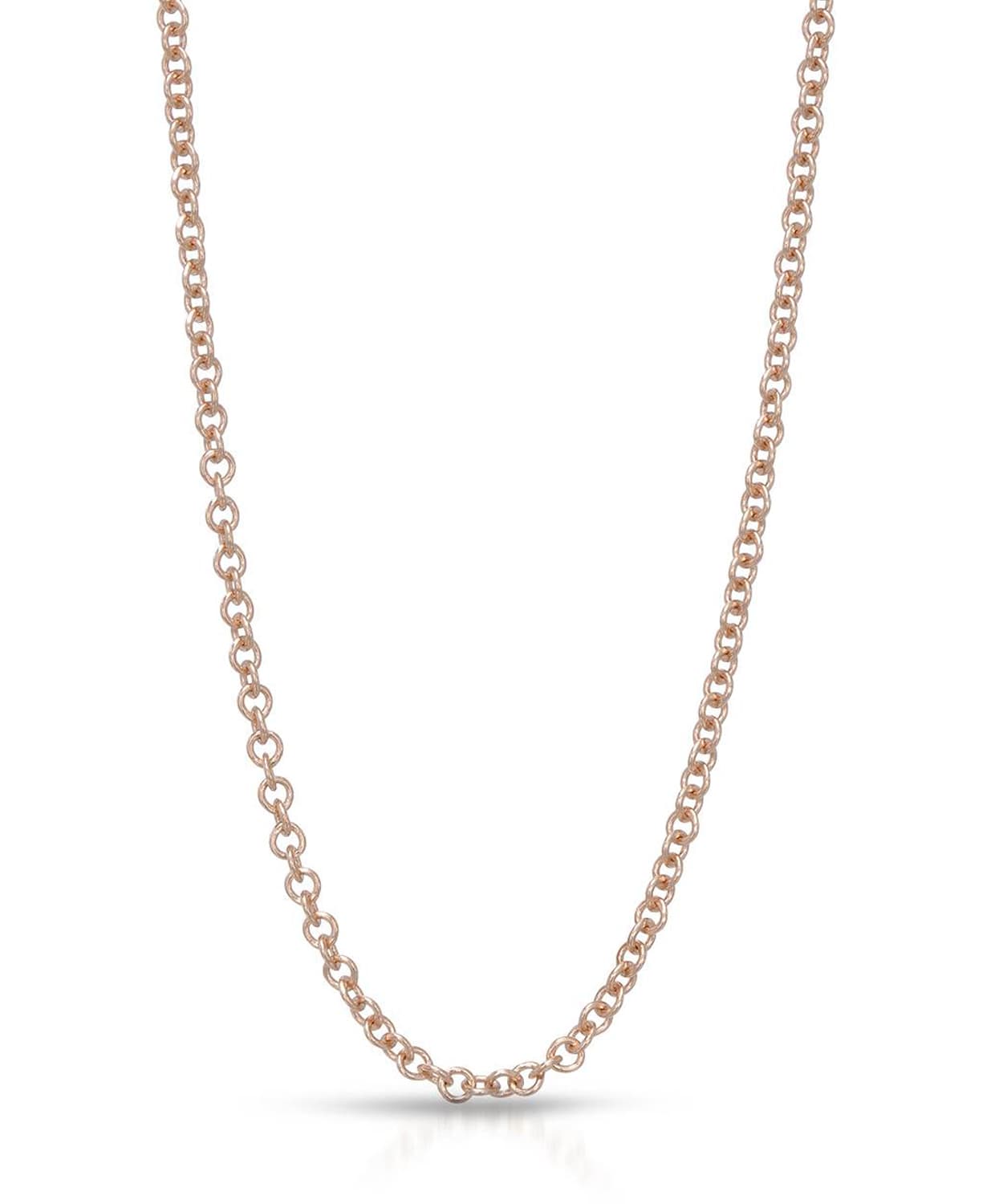 ESEMCO 1.8mm 14K Rose Gold Rolo Chain View 1