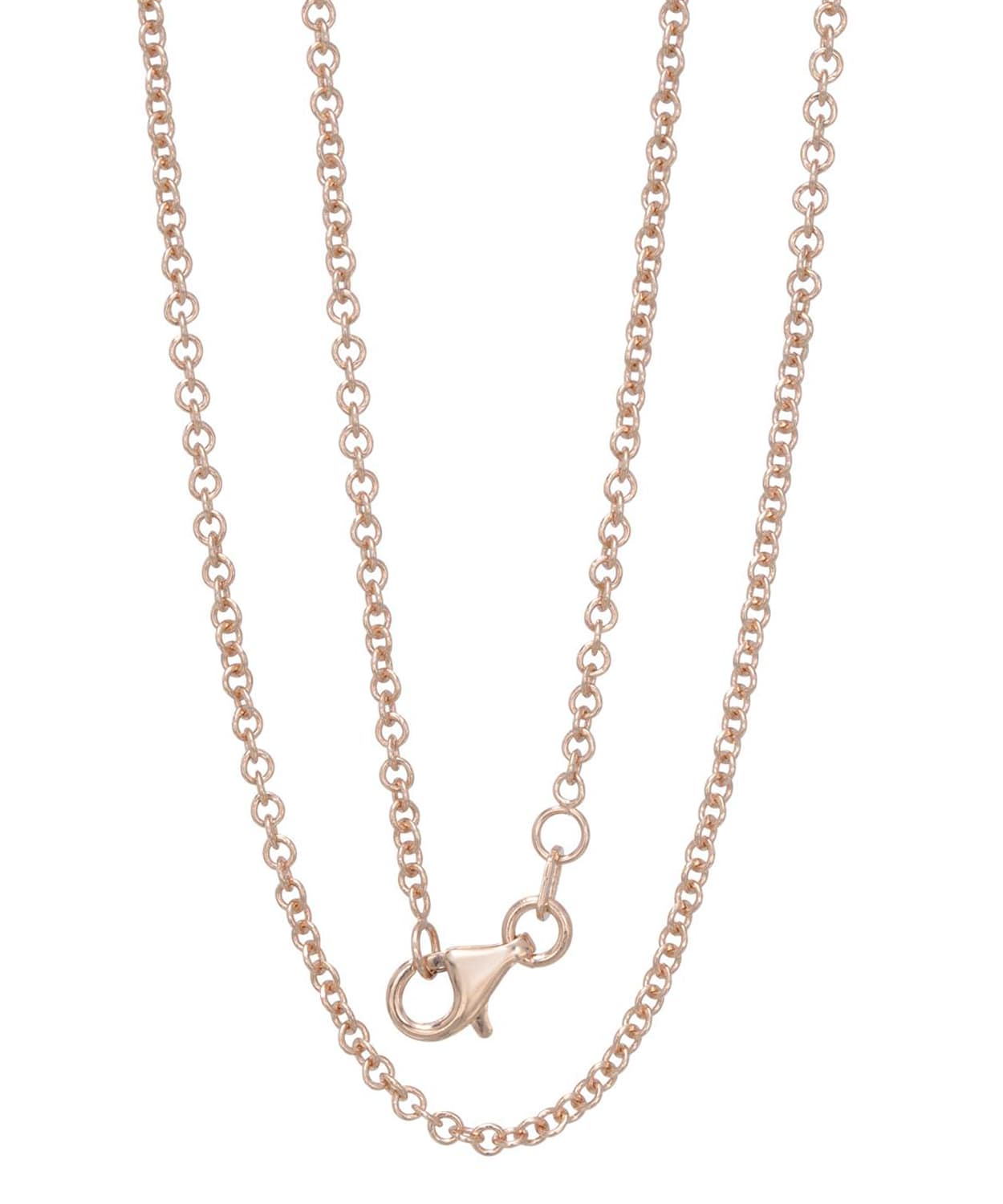 ESEMCO 1.8mm 14K Rose Gold Rolo Chain View 2