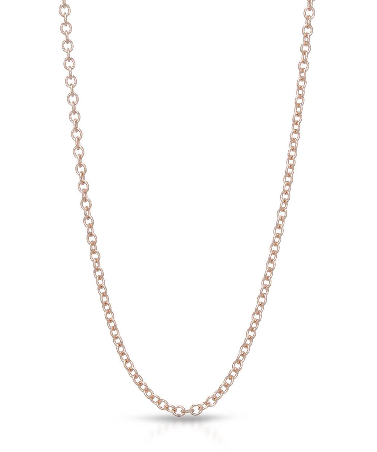 ESEMCO 1.6mm 14K Rose Gold Rolo Chain View 1