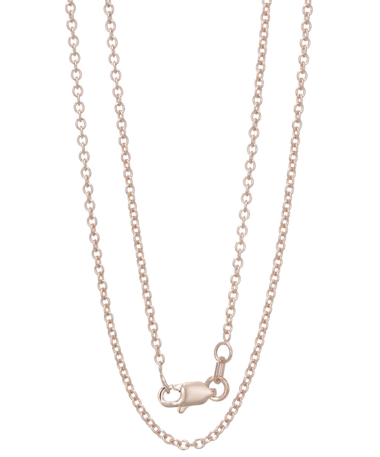ESEMCO 1.6mm 14K Rose Gold Rolo Chain View 2