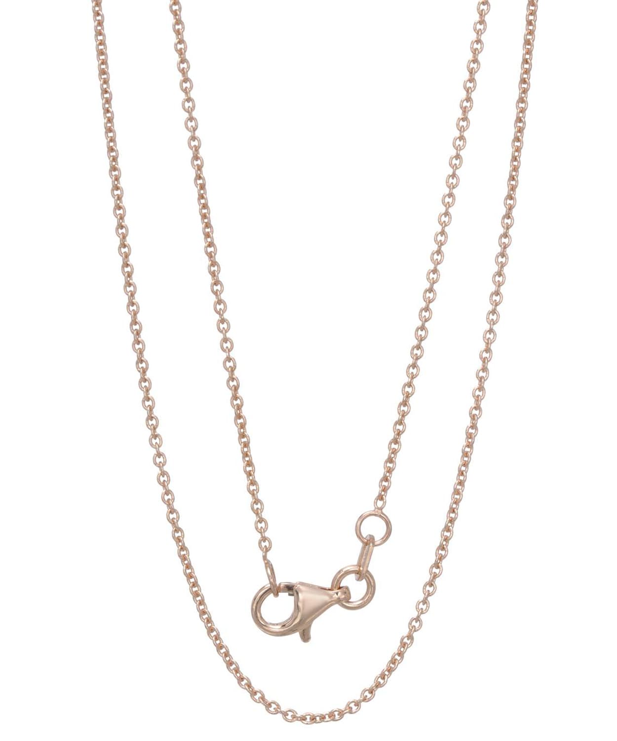 1.2mm 14k Rose Gold Rolo Chain View 2