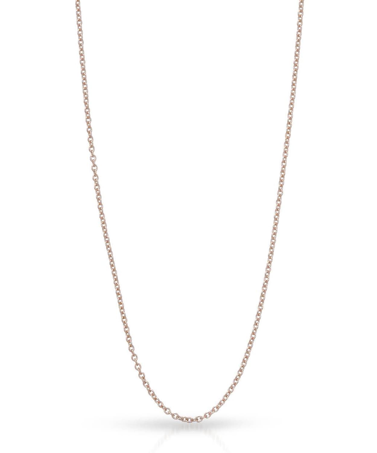 1mm 14k Rose Gold Rolo Chain View 1