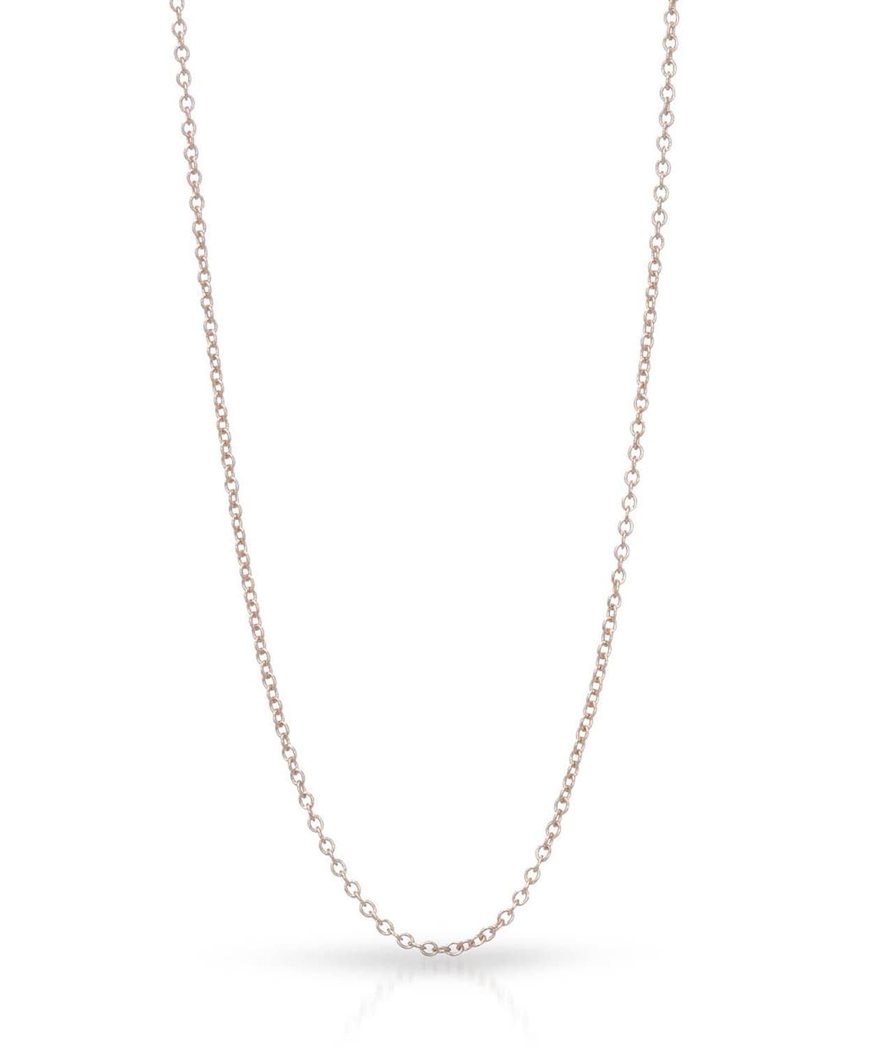 0.85mm 14k Rose Gold Rolo Chain View 1
