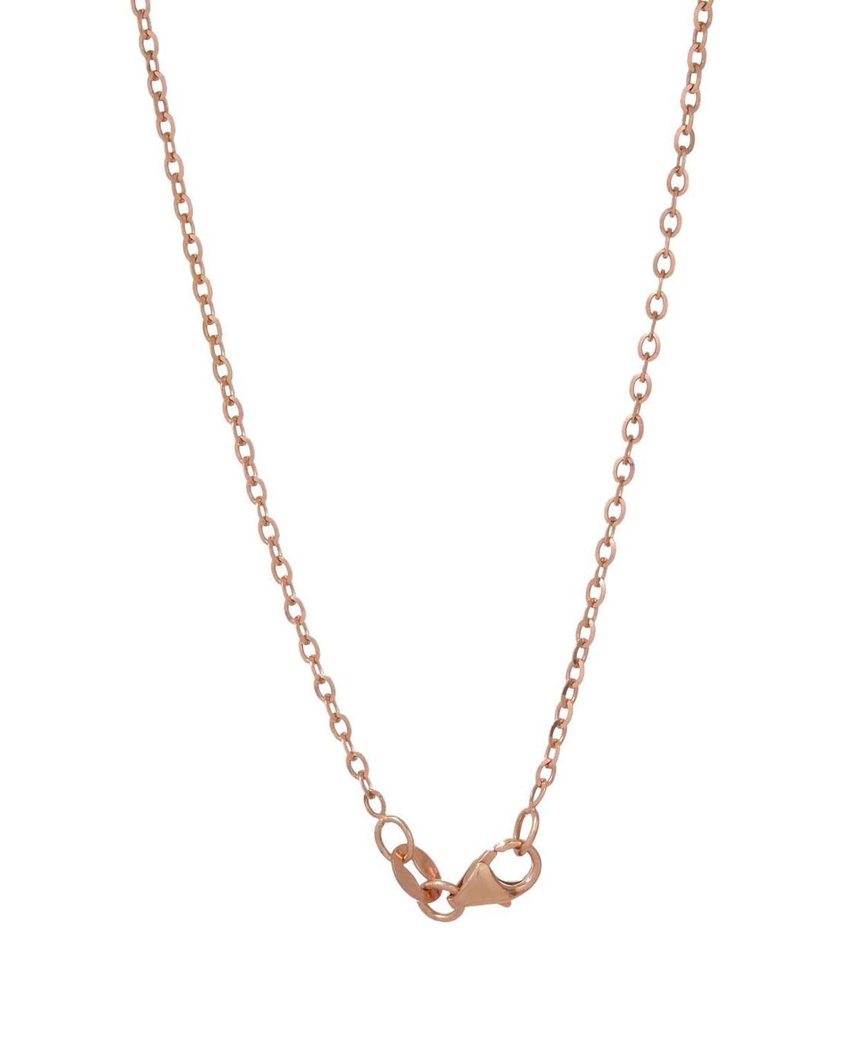1.6mm 14k Rose Gold Diamond Cut Oval Rolo Chain View 2