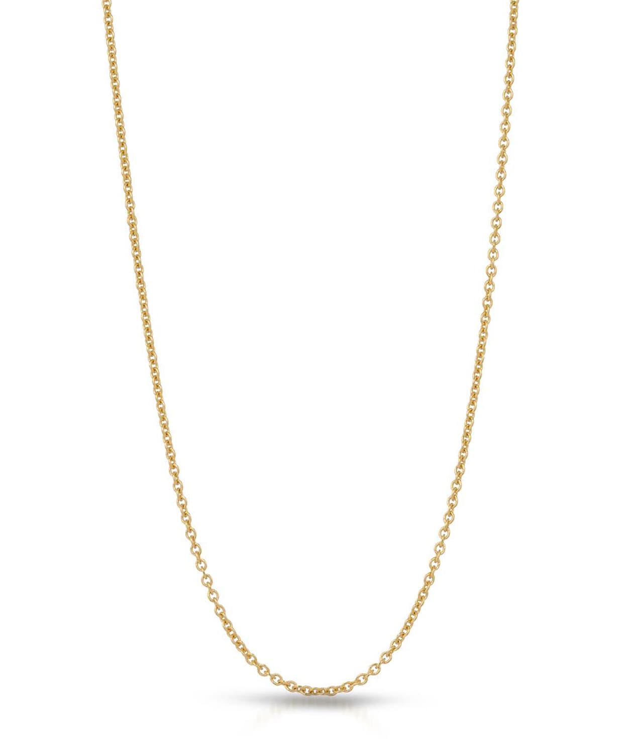 1.2mm 14k Yellow Gold Rolo Adjustable Chain View 1