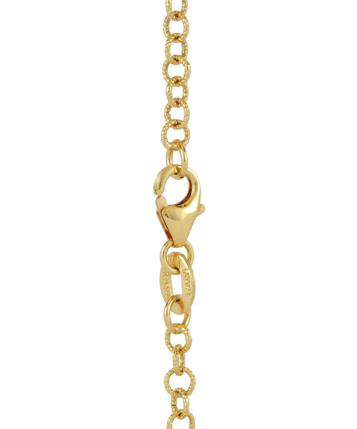 2.7mm 14k Yellow Gold Textured Link Chain View 2