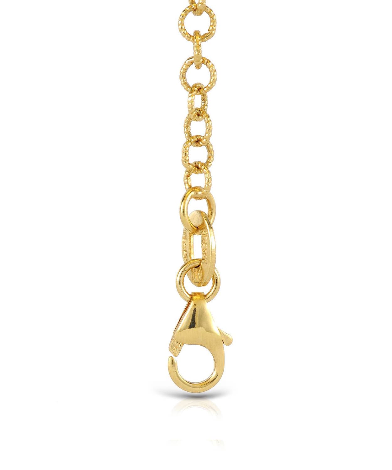 2.7mm 14k Yellow Gold Textured Link Chain View 3