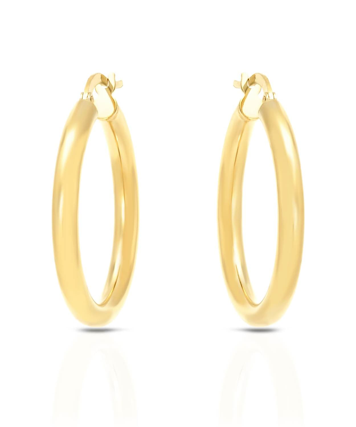 Esemco 14k Yellow Gold Classic Hoop Earrings View 1